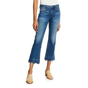 Frame Denim Blue Boot Cut Jeans with Subtle Flare